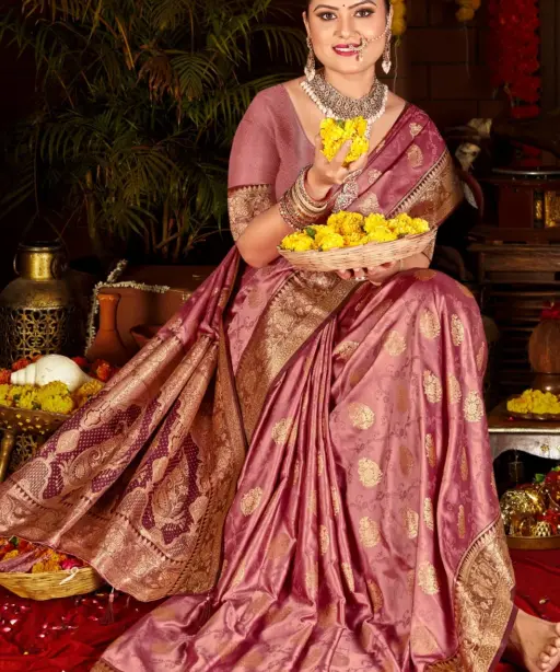 Saroj Gulzaar Satin Silk Vol 4 Rich Pallu Silk Saree Collection