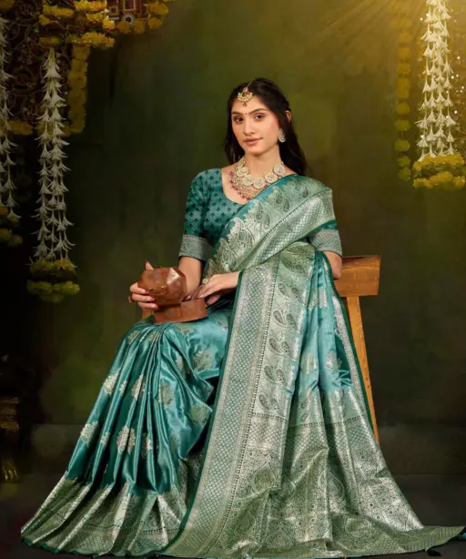 Saroj Navya Satin Saroski Vol 1 Silk Festival Saree Collection