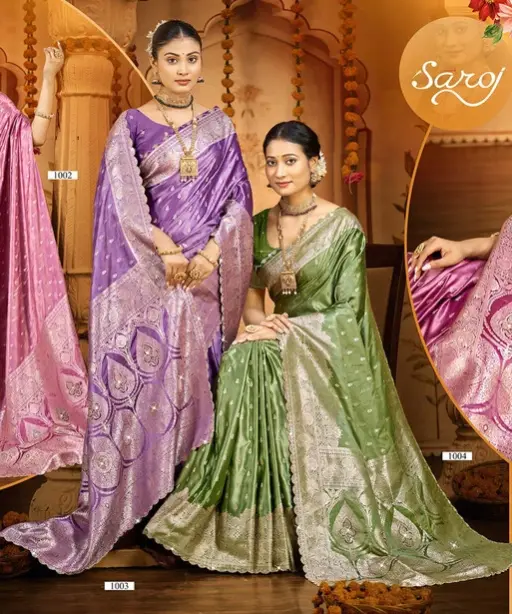Saroj Padmavati Satin Saroski Vol 1 Silk Saree Collection