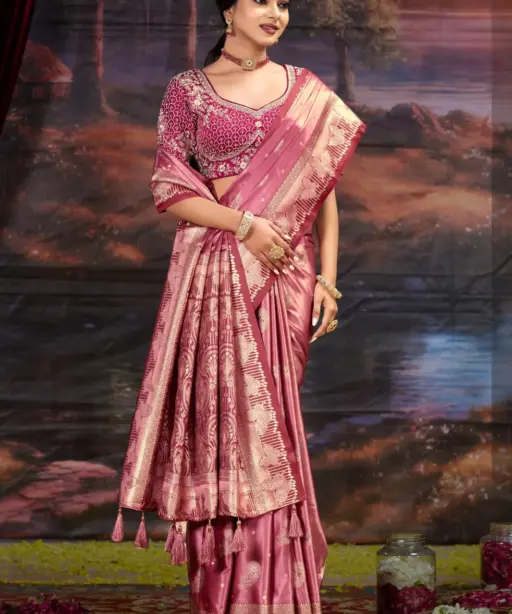 Saroj Sonalika Satin Vol 1 Silk Rich Pallu Saree Collection