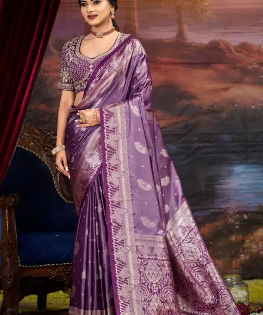 Saroj Sonalika Satin Vol 1 Silk Rich Pallu Saree Collection