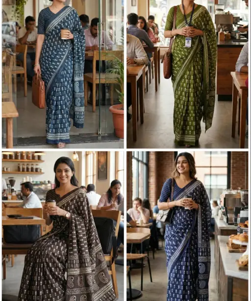 Scdf Office Time a Fancy Cotton Printed Office Wear Collection