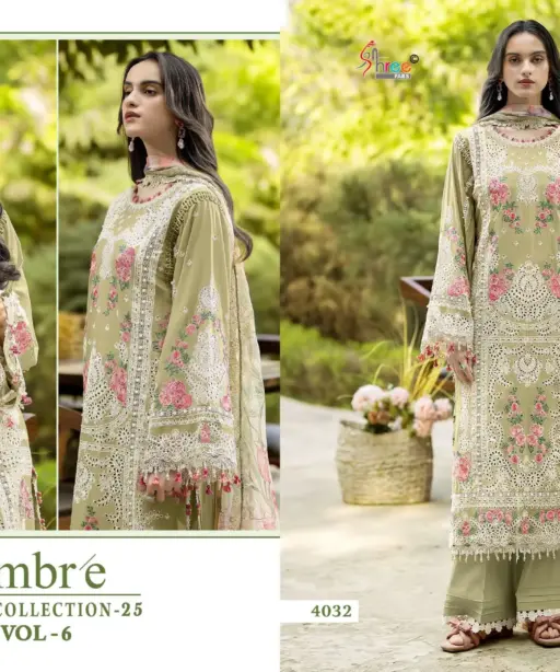 Shree Fab Ombre Lawn Collection 25 Vol 6
