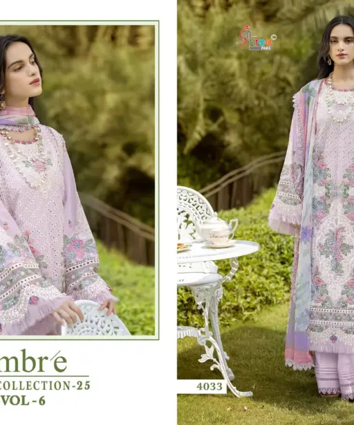Shree Fab Ombre Lawn Collection 25 Vol 6