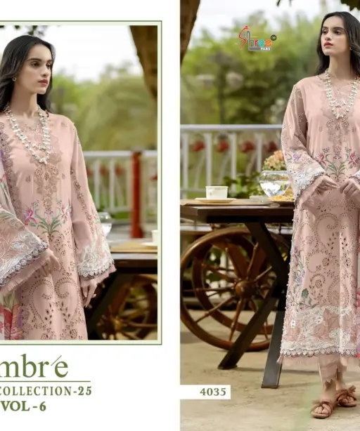Shree Fab Ombre Lawn Collection 25 Vol 6
