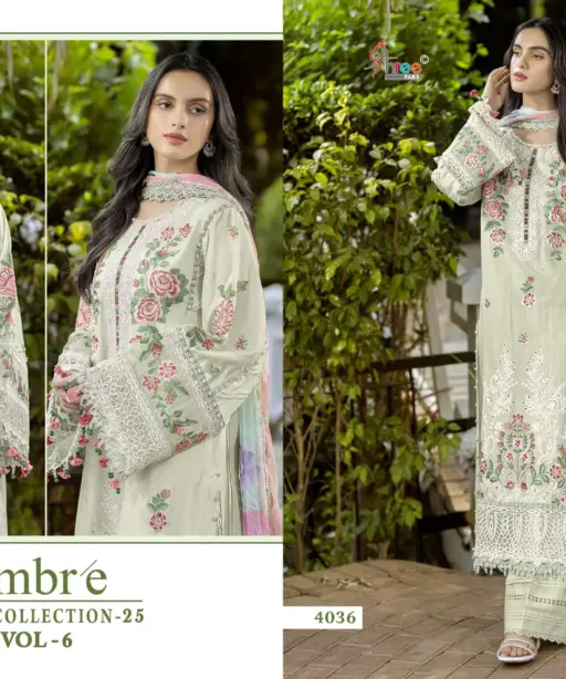 Shree Fab Ombre Lawn Collection 25 Vol 6