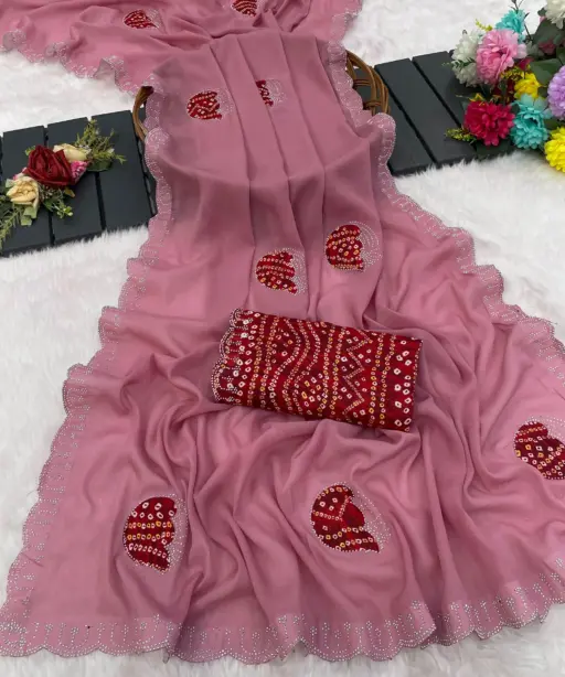 Star Women 6333 Modal Georgette Embellished Saree Collection