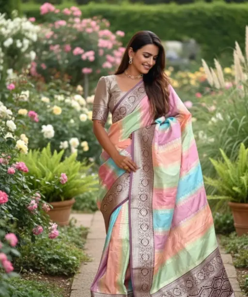 Vt 6080 T Soft Silk Zari Weaving Beautiful Premium Saree Collection