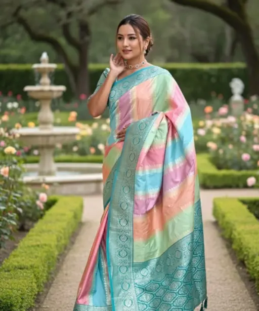 Vt 6080 T Soft Silk Zari Weaving Beautiful Premium Saree Collection