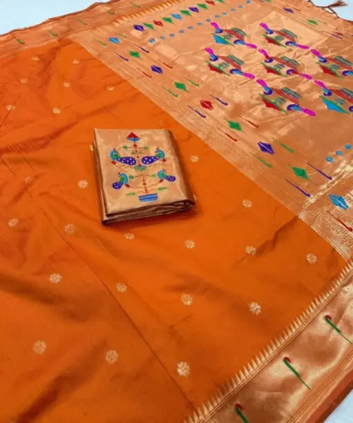 Vt 6084 T Khadi Row Silk Zari Weaving Saree Collection