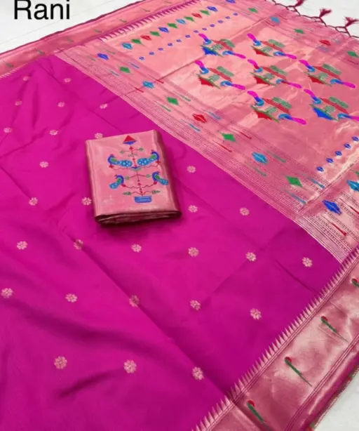 Vt 6084 T Khadi Row Silk Zari Weaving Saree Collection