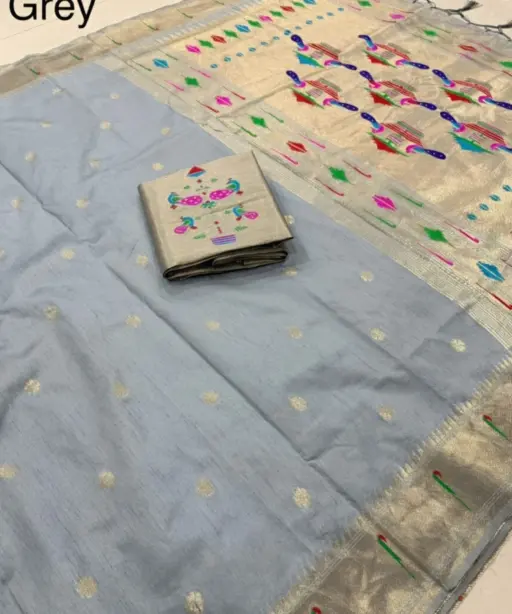 Vt 6084 T Khadi Row Silk Zari Weaving Saree Collection