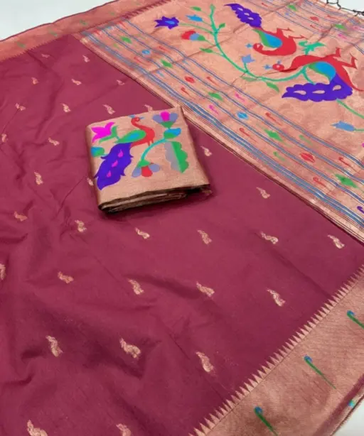 Vt 6085 T Khadi Raw Silk Zari Weaving Saree Collection