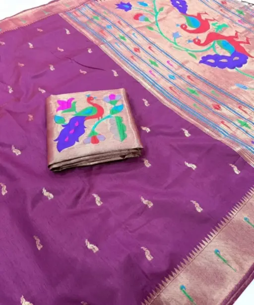 Vt 6085 T Khadi Raw Silk Zari Weaving Saree Collection