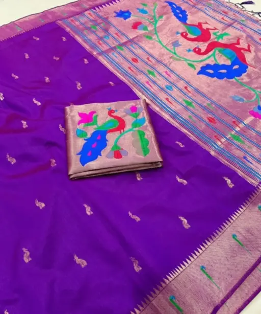 Vt 6085 T Khadi Raw Silk Zari Weaving Saree Collection