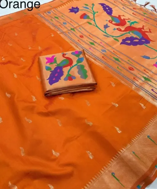 Vt 6085 T Khadi Raw Silk Zari Weaving Saree Collection