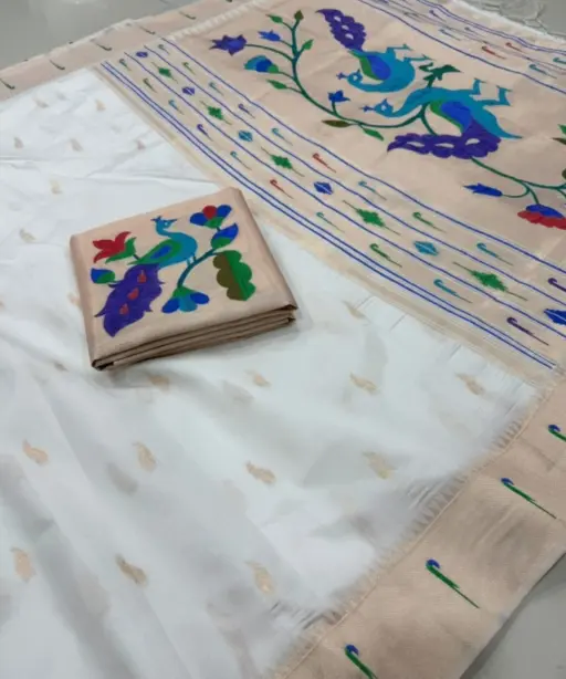 Vt 6085 T Khadi Raw Silk Zari Weaving Saree Collection