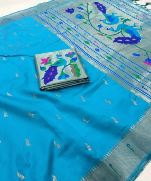 Vt 6085 T Khadi Raw Silk Zari Weaving Saree Collection