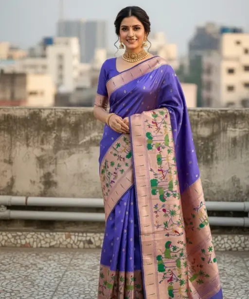 Vt 6087 T Pure Soft Kanchivram Paithani Silk Saree Collection