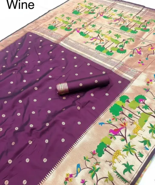 Vt 6087 T Pure Soft Kanchivram Paithani Silk Saree Collection