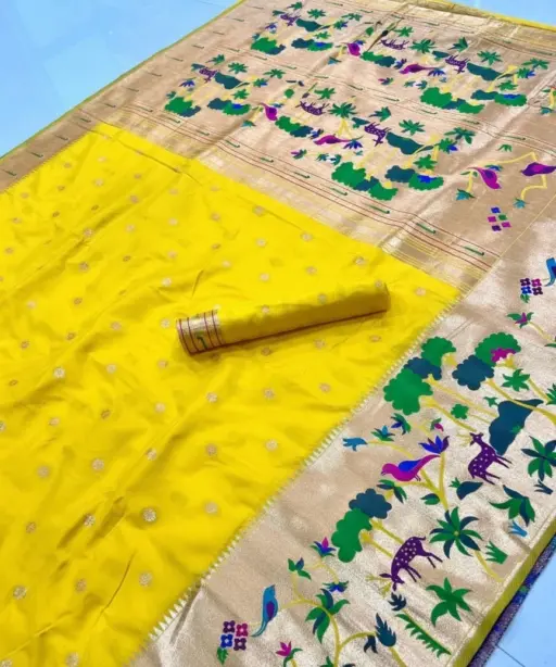 Vt 6087 T Pure Soft Kanchivram Paithani Silk Saree Collection