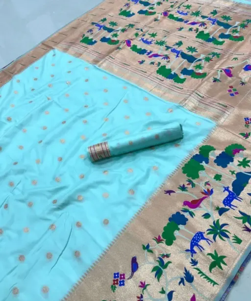 Vt 6087 T Pure Soft Kanchivram Paithani Silk Saree Collection