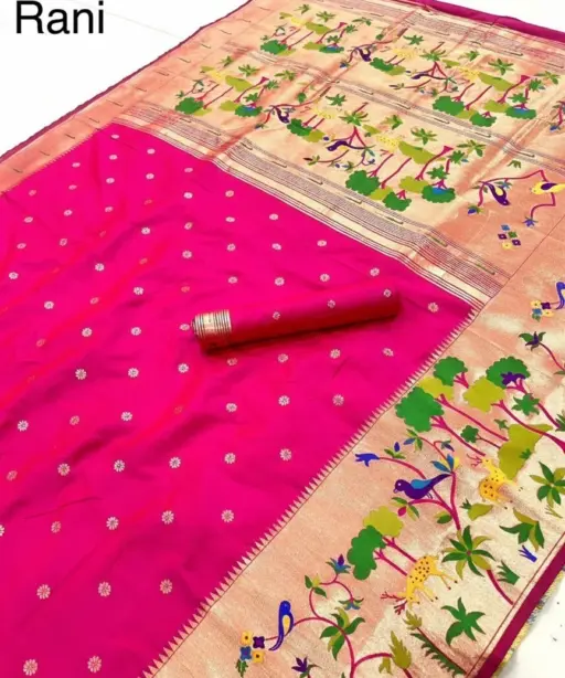 Vt 6087 T Pure Soft Kanchivram Paithani Silk Saree Collection
