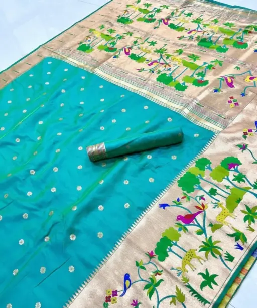 Vt 6087 T Pure Soft Kanchivram Paithani Silk Saree Collection