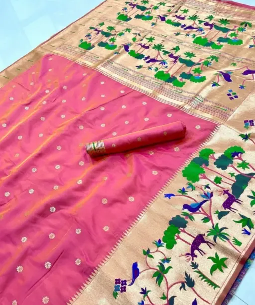 Vt 6087 T Pure Soft Kanchivram Paithani Silk Saree Collection