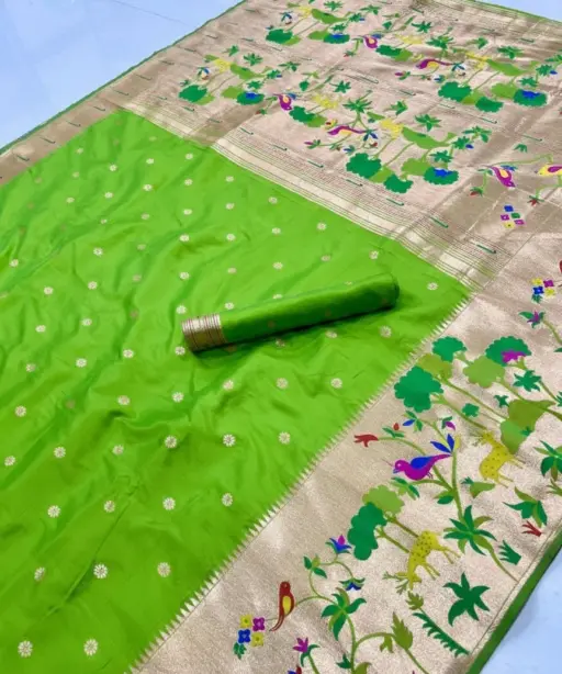 Vt 6087 T Pure Soft Kanchivram Paithani Silk Saree Collection