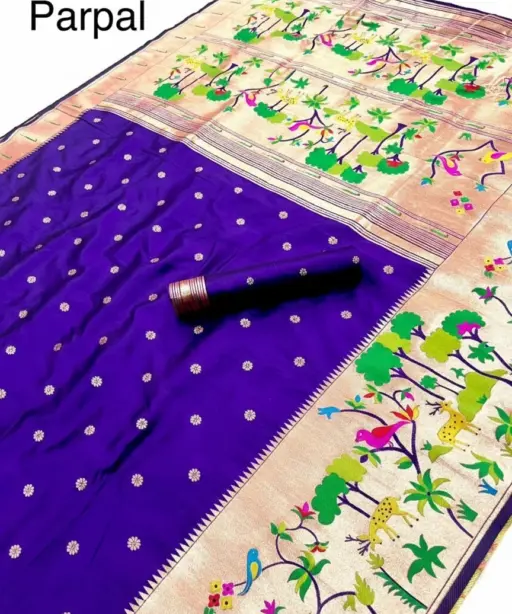 Vt 6087 T Pure Soft Kanchivram Paithani Silk Saree Collection