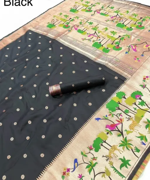 Vt 6087 T Pure Soft Kanchivram Paithani Silk Saree Collection