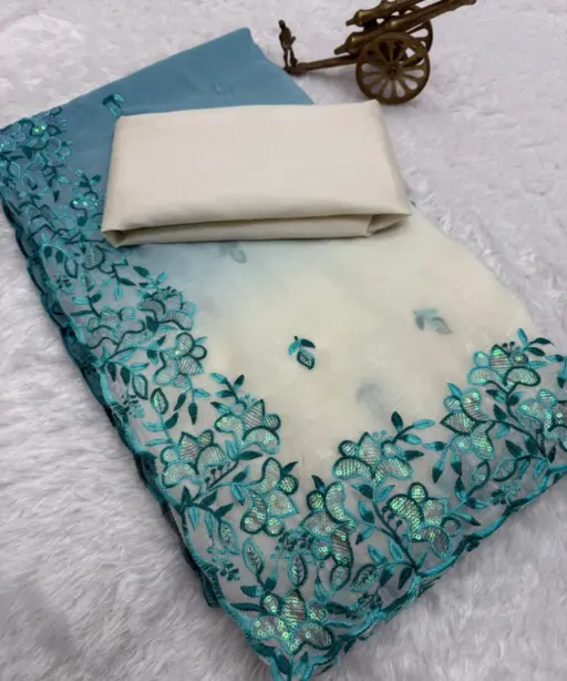 Vt 816 T Premium Crunchy Padding Embroidered Saree Collection