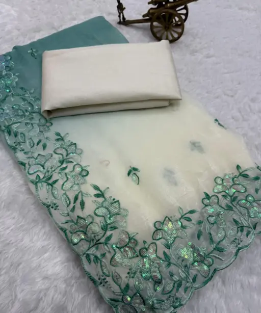 Vt 816 T Premium Crunchy Padding Embroidered Saree Collection