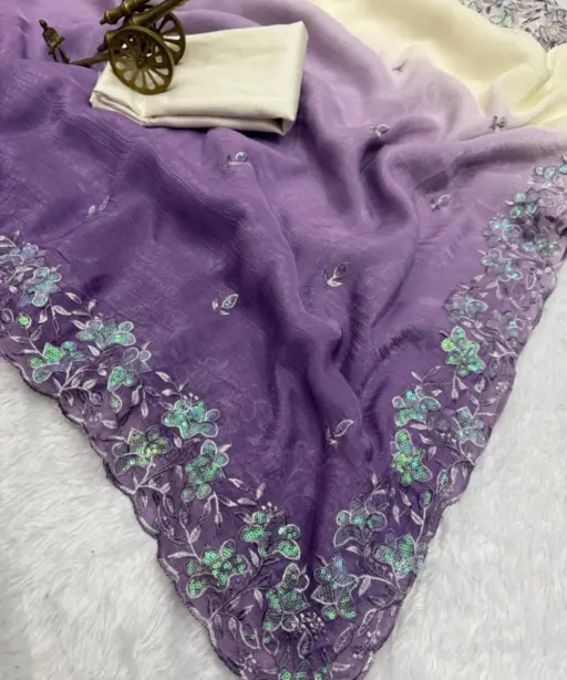 Vt 816 T Premium Crunchy Padding Embroidered Saree Collection