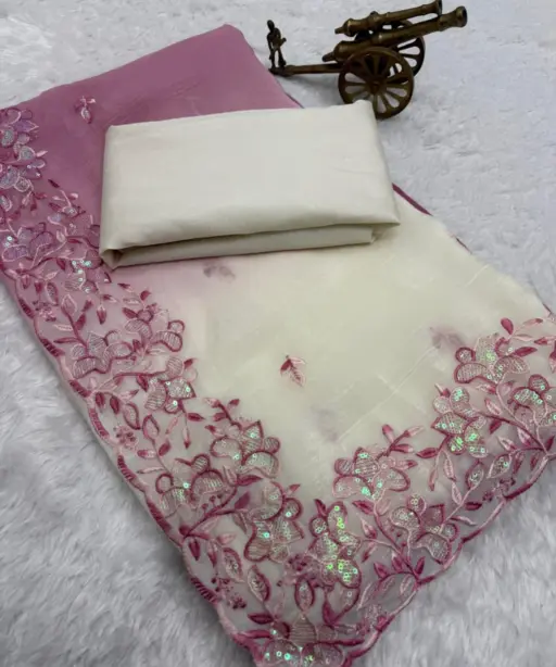 Vt 816 T Premium Crunchy Padding Embroidered Saree Collection