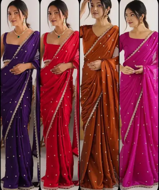 Aab Ranglila Rangoli Silk with Embroidered Fancy Saree Collection