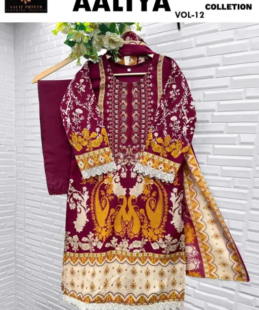 Aaliz Print Aaliya Vol 12 Ready Made Collection