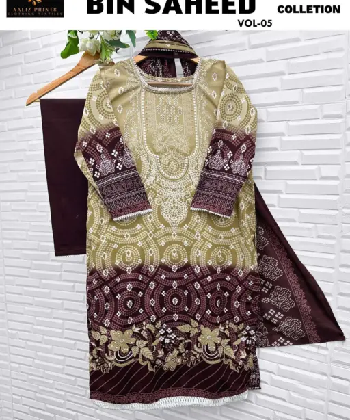 Aaliz Print Bin Saheed Vol 5 Nx Ready Made Collection
