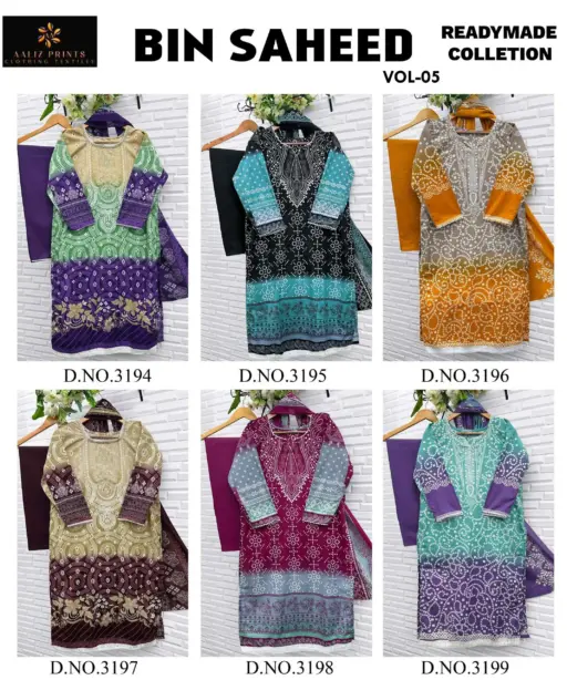 Aaliz Print Bin Saheed Vol 5 Nx Ready Made Collection