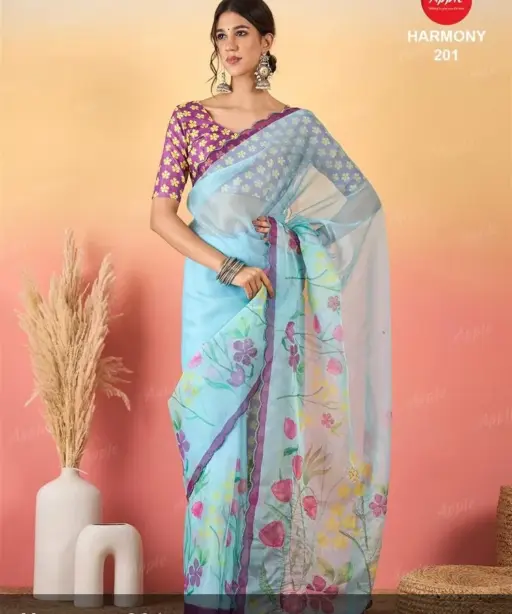 Apple Harmony Vol 2 Organza Printed Designer Saree
