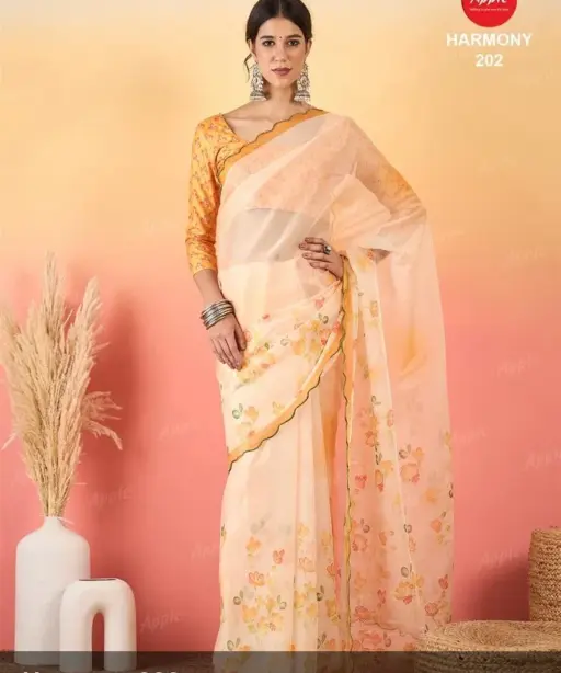 Apple Harmony Vol 2 Organza Printed Designer Saree