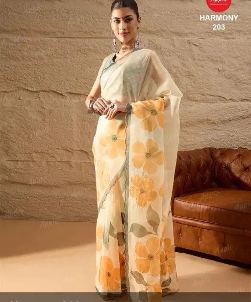 Apple Harmony Vol 2 Organza Printed Designer Saree