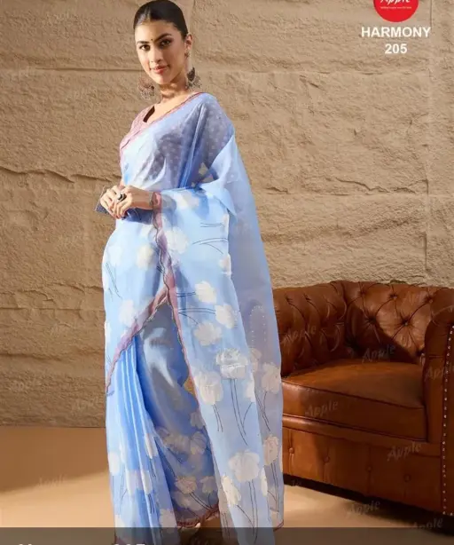 Apple Harmony Vol 2 Organza Printed Designer Saree