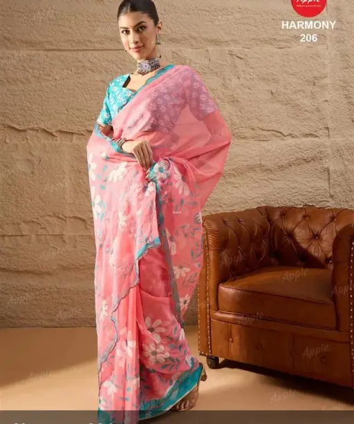 Apple Harmony Vol 2 Organza Printed Designer Saree