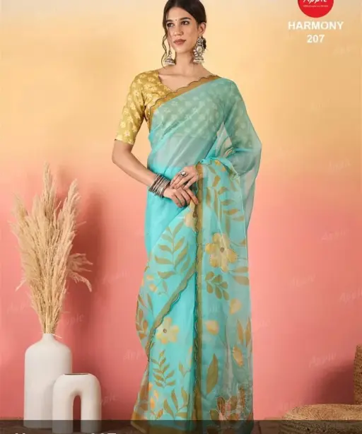 Apple Harmony Vol 2 Organza Printed Designer Saree