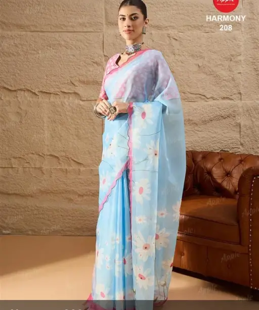 Apple Harmony Vol 2 Organza Printed Designer Saree