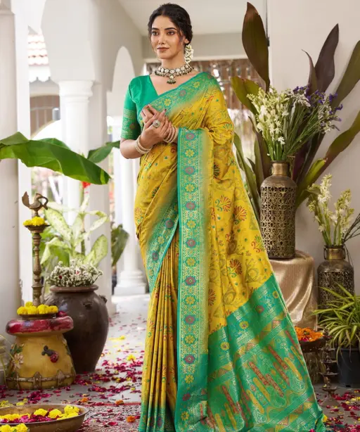 Ast Kanchana Silk Pochampally Soft Silk Festival Saree Collection