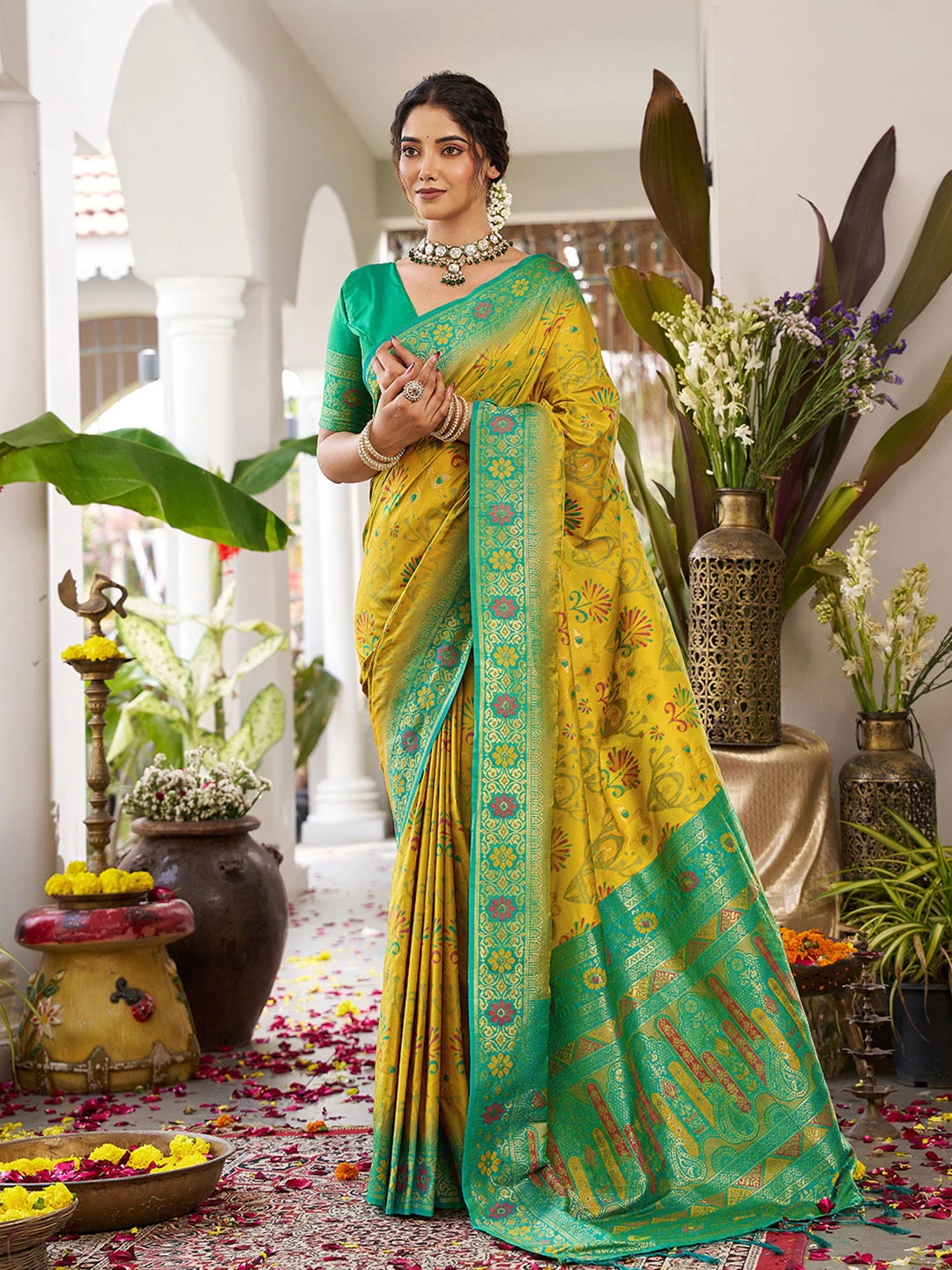 Ast Kanchana Silk Pochampally Soft Silk Festival Saree Collection