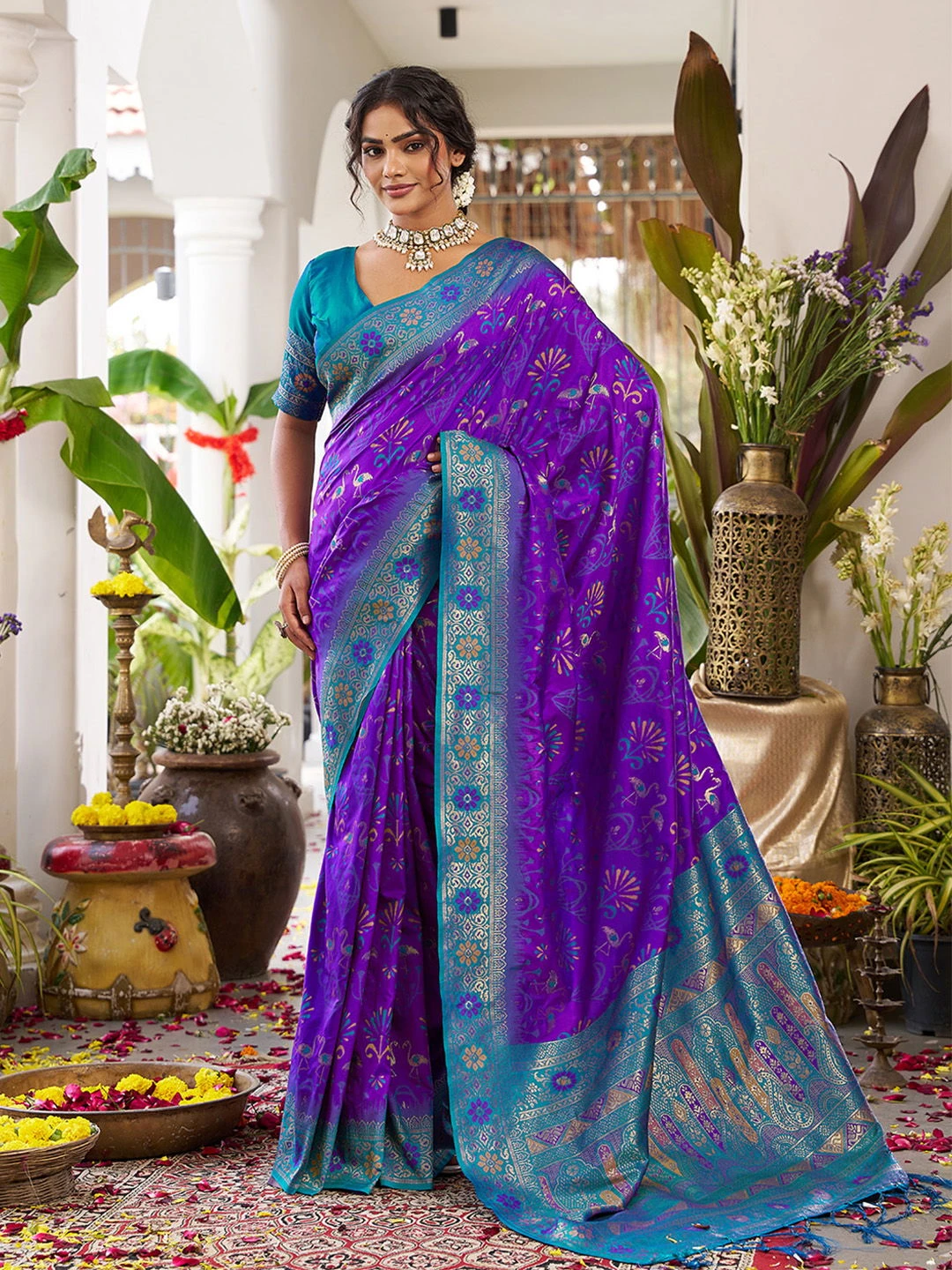 Ast Kanchana Silk Pochampally Soft Silk Festival Saree Collection